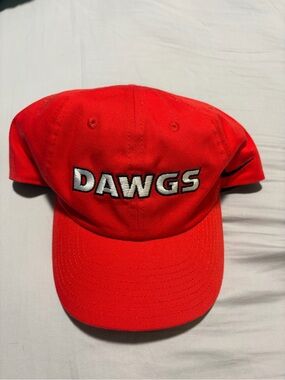 Nike Red On-Field “DAWGS” Hat (M/L)